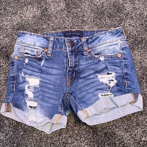 Denim shorts